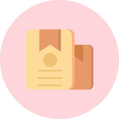 Belge. Web simgesi basit illüstrasyon