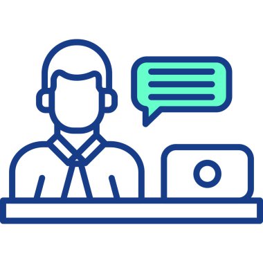 Moda biçimi izole edilmiş arkaplanda çağrı merkezi simgesi