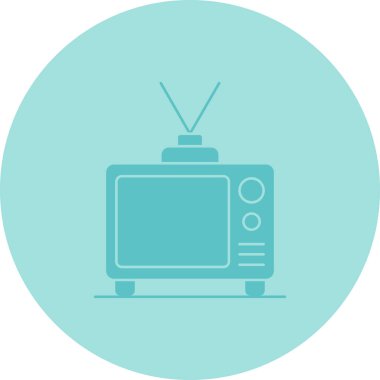 Televizyon. Web simgesi basit illüstrasyon