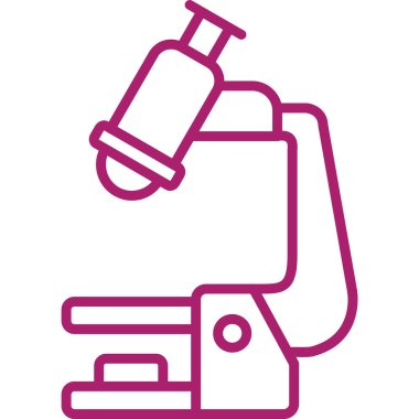 Bilim mikroskop simge vektör çizim