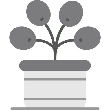 saksı, saksı, bitki vektör çizimi