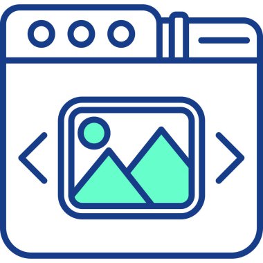 Kamera fotoğraf simgesi, vektör çizim