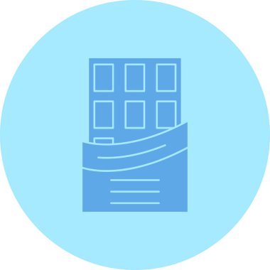 bina simgesi, basit vektör illüstrasyonu