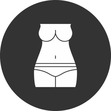 vektör kadın iç çamaşırı ikonu, illüstrasyon
