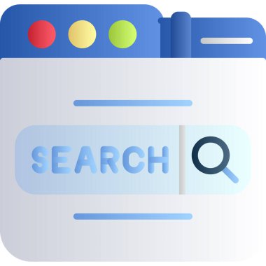 vektör içinde arama motoru simgesi