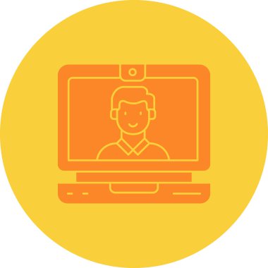 Vektör çizimi. dizüstü simgesi.