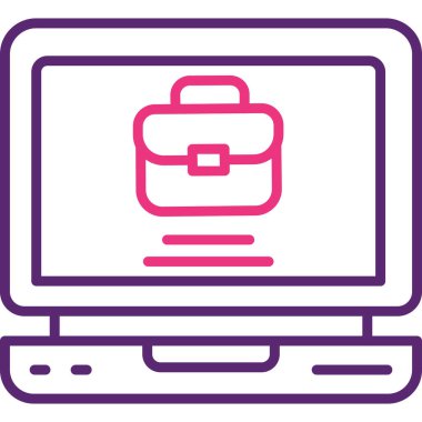 Bilgisayar. Web simgesi basit illüstrasyon