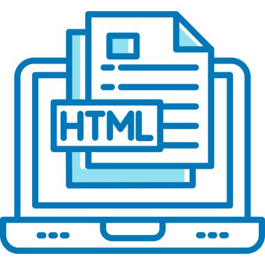 html html renk çizgisi simgesi. vektör illüstrasyonu