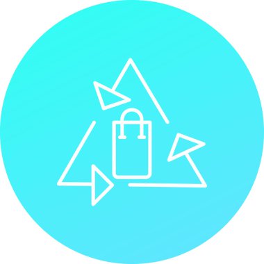 çanta simgesi vektör illüstrasyonu