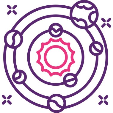 pusula simgesi, vektör illüstrasyonu