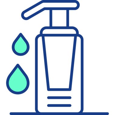 Temizlik fırçası. Basit illüstrasyon