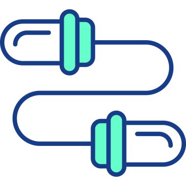 Mavi ve mavi bir ikonun vektör illüstrasyonu