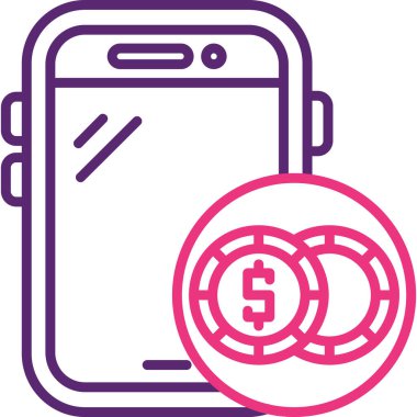 akıllı telefon simgesi vektör illüstrasyonu