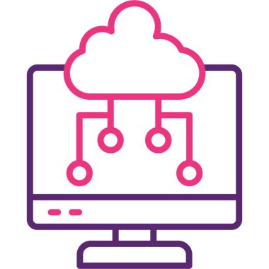 Bulut hesaplama. Web simgesi