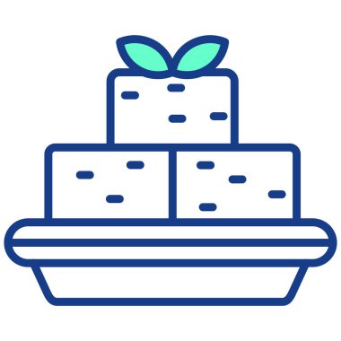 Kek simgesi, vektör illüstrasyonu