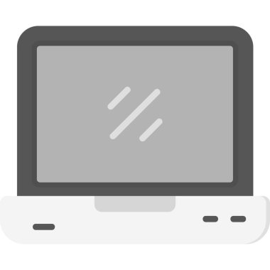 Simgeli tablet bilgisayar. Beyaz arkaplanda izole edilmiş vektör illüstrasyonu