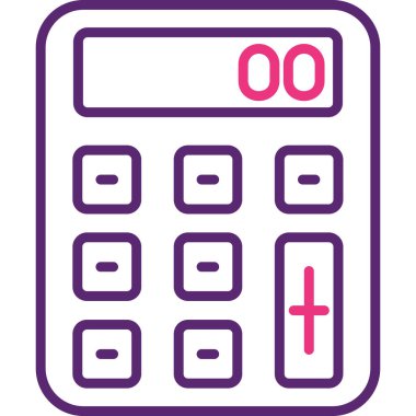 hesap makinesi simgesi vektör illüstrasyonu