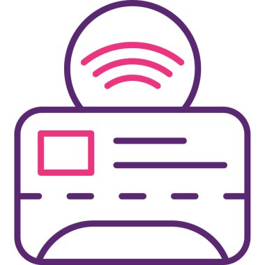 Kart simgesi, vektör illüstrasyon tasarımı