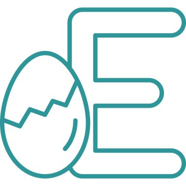 Yumurta. Web simgesi basit tasarım