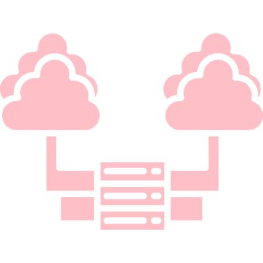 ağ bulut hesaplama simgesi vektör illüstrasyon tasarımı