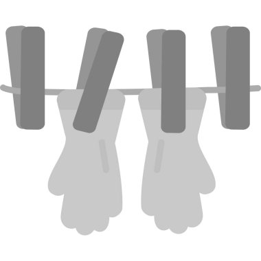 iki çorap simgesi, düz stil tasarımı.