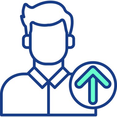 Avatar kişi simgesi - ana hatlar biçimi