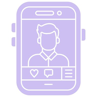 cep telefonu vektör simgesi modern basit illüstrasyon