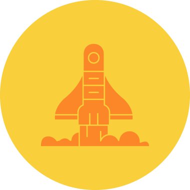 Uzay Roketi. Web simgesi