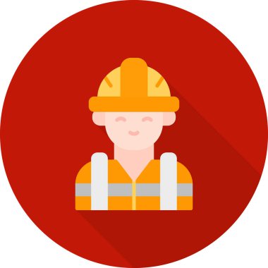 İnşaat işçisi vektör simgesi