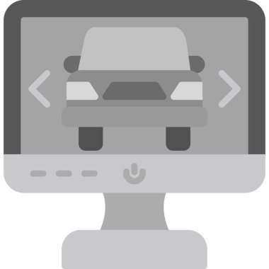 araba tamir simgesi, basit illüstrasyon