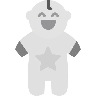 bebek oyuncağı vektör simgesi tasarımı