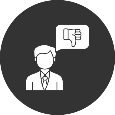 Bir iş adamı simgesinin vektör çizimi