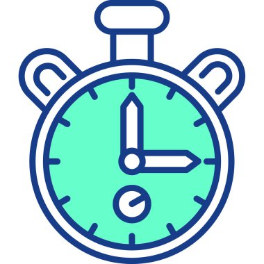 Saat simgesi vektör illüstrasyonu