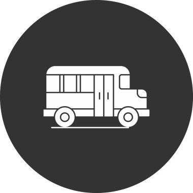 Teslimat Van Simgesi, Vektör İllüstrasyonu