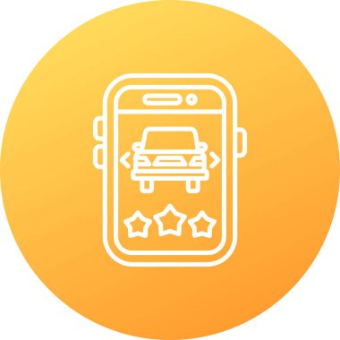 Cep telefonu. Web simgesi basit illüstrasyon