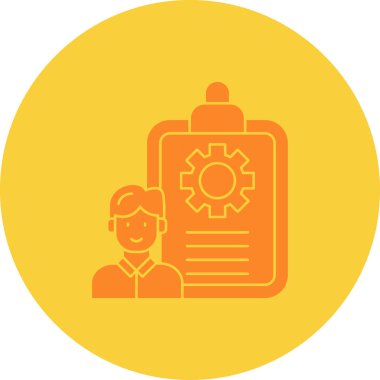 Mühendis simgesi vektör çizimi