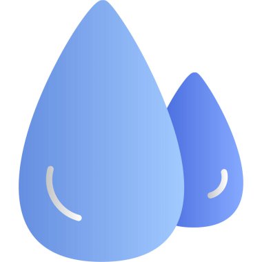 Su damlası. Basit resimleme