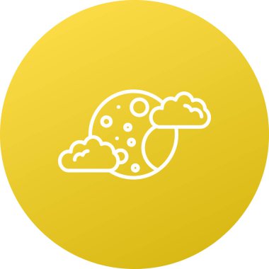 Bulut simgesi vektör illüstrasyonu