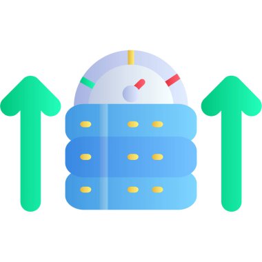 data depolama vektörü simgesi modern tasarım vektörü çizimi