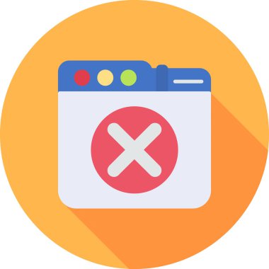 Moda biçimi izole edilmiş arkaplanda hata simgesi