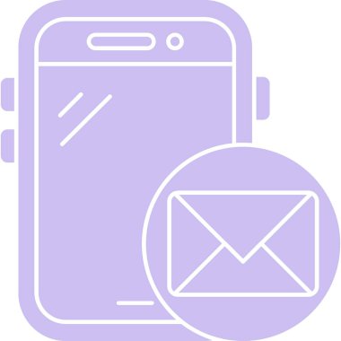 ileti ikonu vektör illüstrasyonu