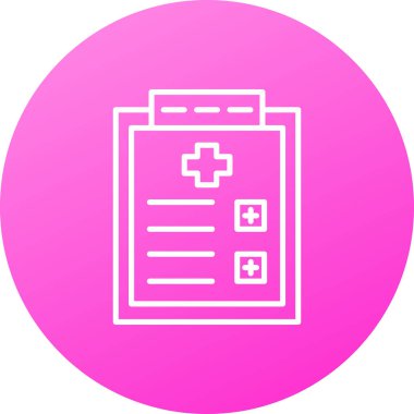 vektör tıbbi rapor simgesi