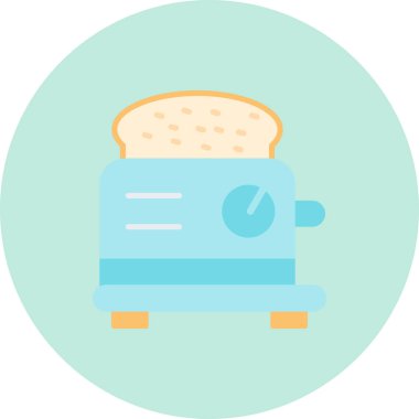 tost makinesi vektör simgesi modern basit illüstrasyon
