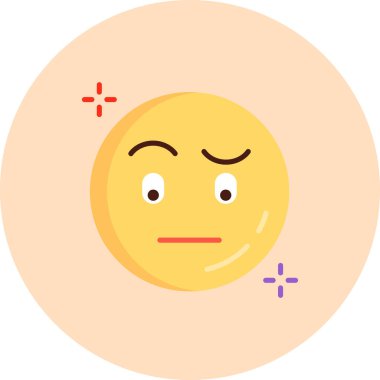 Üzgün yüz ikonu vektörü. izole edilmiş düz sembol çizimi