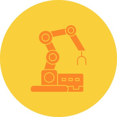 robot. Web simgesi basit illüstrasyon