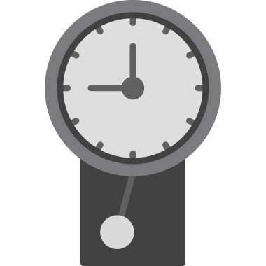 Saat simgesi, basit vektör illüstrasyonu