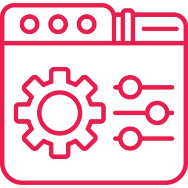 Ayarlama. Web simgesi basit illüstrasyon