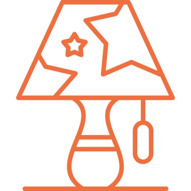 Lamba lambası simgesi dış hat biçiminde