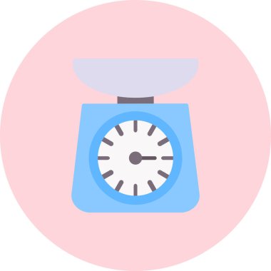 Saat. Web simgesi basit illüstrasyon