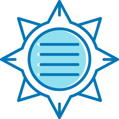 Güneş Simgesi Vektör illüstrasyonu